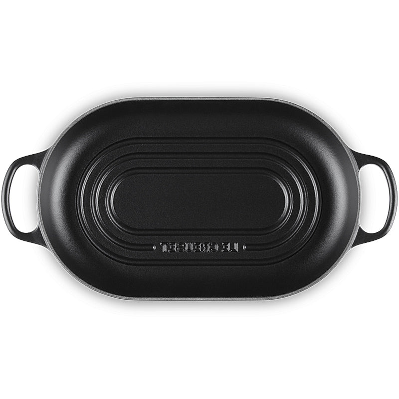 Le Creuset Brot Bräter Signature oval 29 cm Schwarz Matt