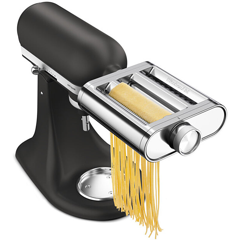 KitchenAid 3-in-1 Nudelvorsatz Edelstahl 5KSM3MPA - Pastaaufsatz für Artisan