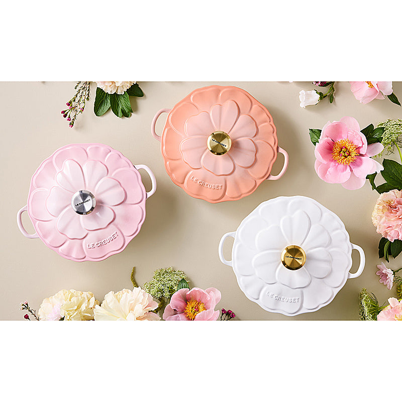 Le Creuset Bräter Signature Blume 26 cm Peche