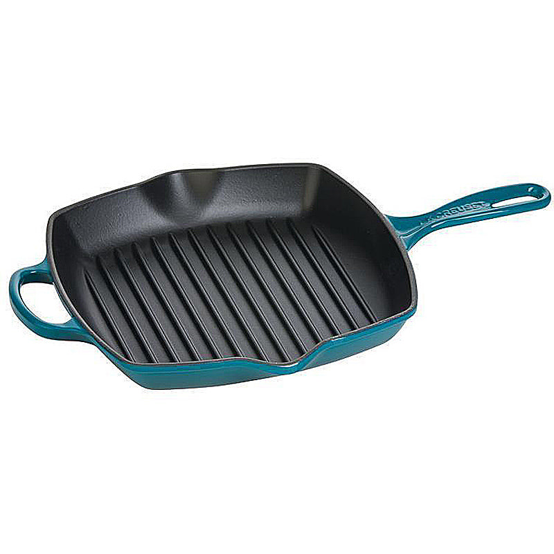 Le Creuset Grillpfanne quadratisch Signature 26 cm Deep Teal