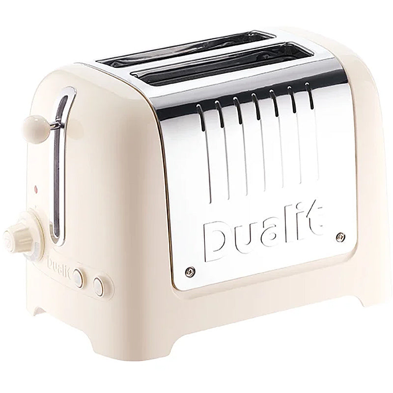 Dualit Lite Gloss Toaster 2-Schlitz Canvas White