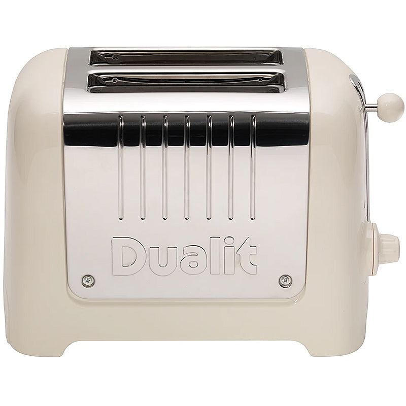 Dualit Lite Gloss Toaster 2-Schlitz Canvas White