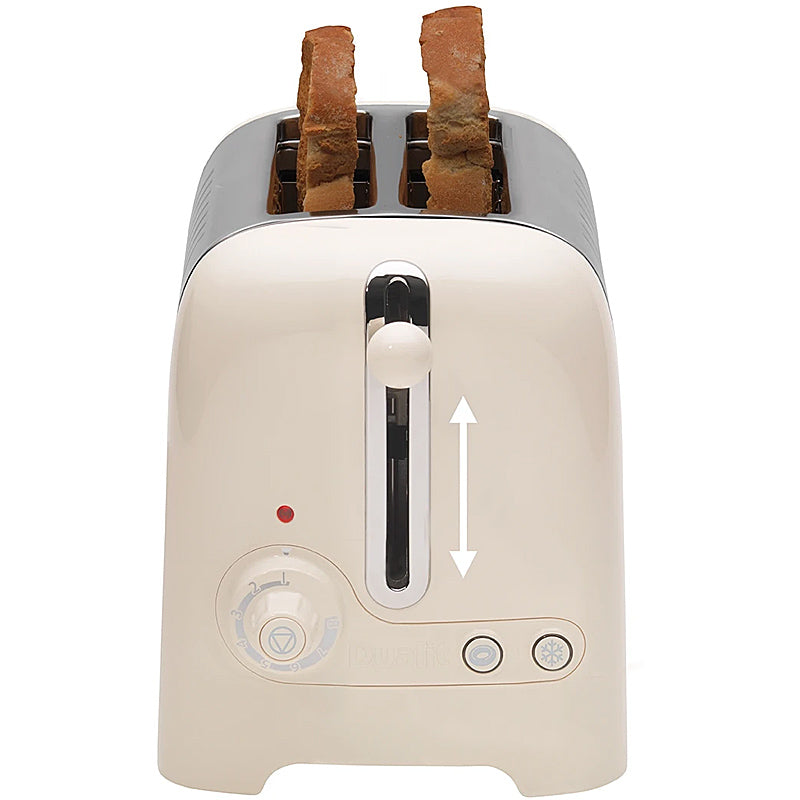 Dualit Lite Gloss Toaster 2-Schlitz Canvas White