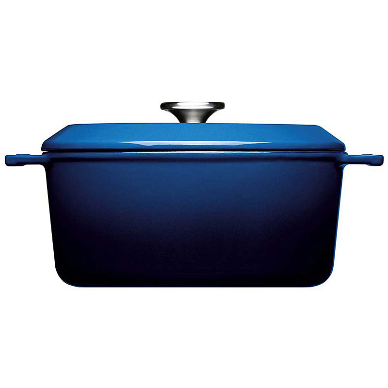 Woll Kasserolle 24cm Gusseisen mit Silikongriffschutz 4,2l 124CI-020 Cobalt Blue