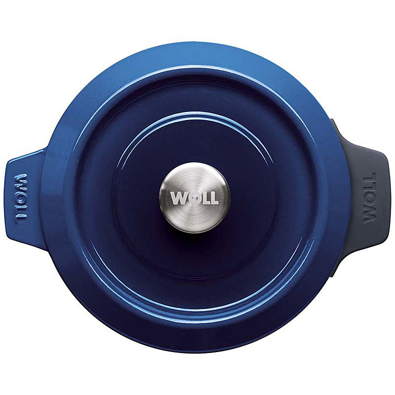 Woll Kasserolle 24cm Gusseisen mit Silikongriffschutz 4,2l 124CI-020 Cobalt Blue