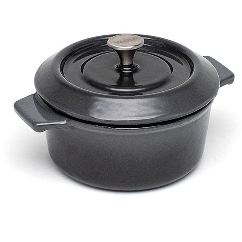 Woll Guss-Mini-Kasserolle mit Deckel, 2 teiliges Set 110CI-030 Carbon Grey