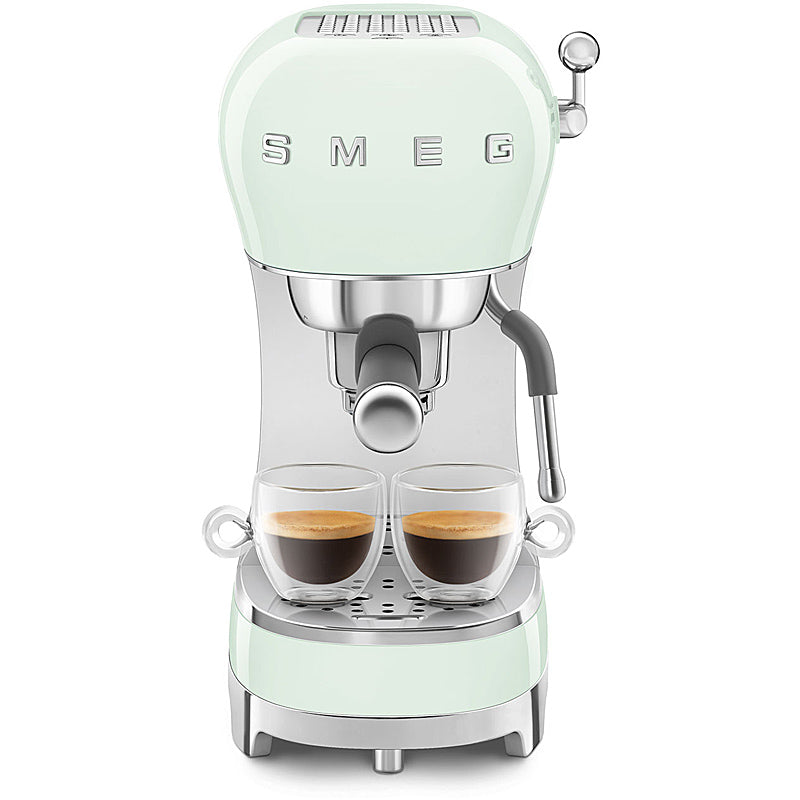 SMEG ECF02PGEU 50's Style Espresso-Kaffeemaschine Pastellgrün