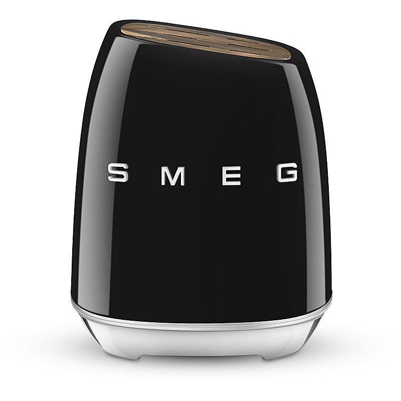 SMEG KBSF02BL Messerblock Farbe: Schwarz