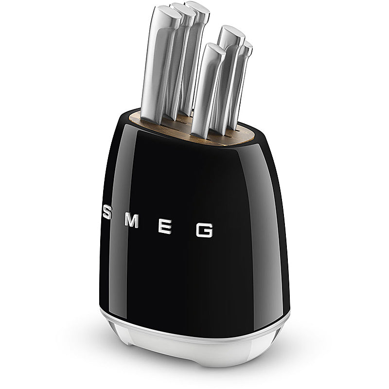 SMEG KBSF02BL Messerblock Farbe: Schwarz