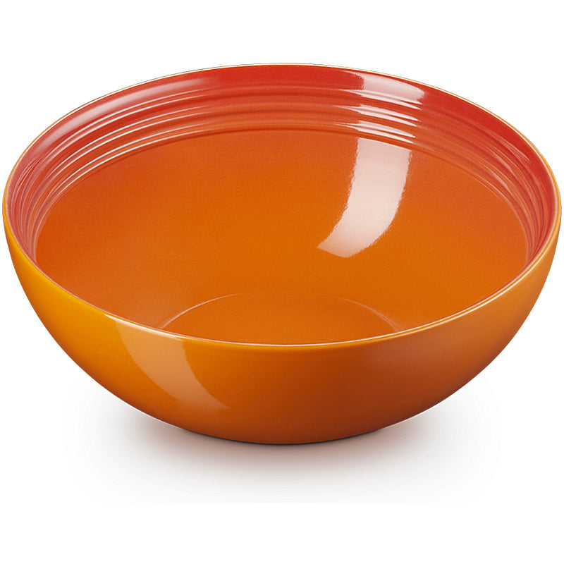 Le Creuset Salatschüssel 24 cm Ofenrot
