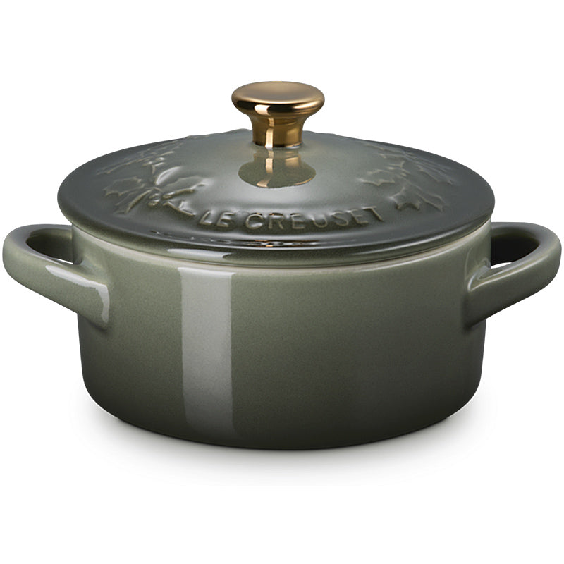 Le Creuset Mini Cocotte Holly 10cm Thyme