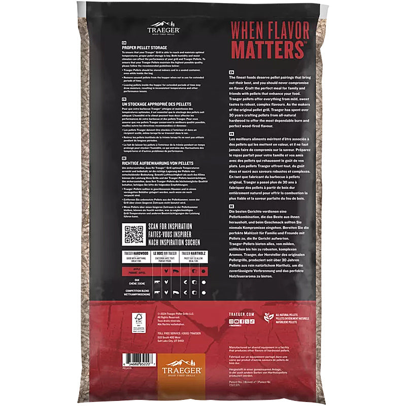 Traeger Apfel Pellets 9 Kg EU FSC