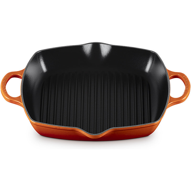 Le Creuset Square Grill Pan with 2 Handles Signature 30 cm Oven Red 