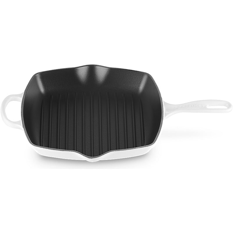 Le Creuset Grillpfanne quadratisch Signature 26 cm White