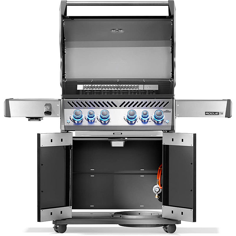 Napoleon Rogue PRO-S 525 Gas Grill with Cast Iron Grates, Black