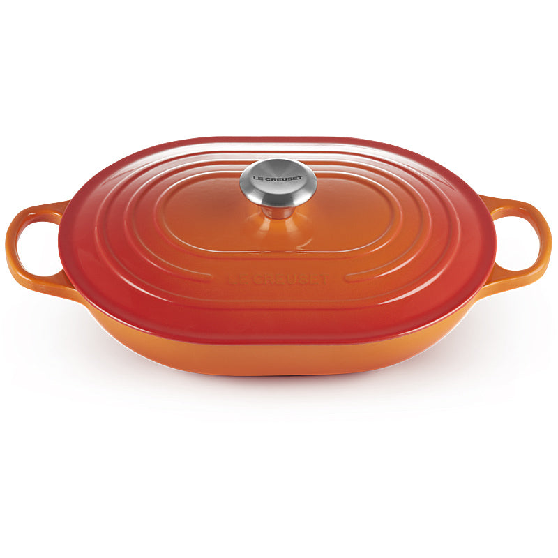 Le Creuset Oblong Signature 31 cm Ofenrot