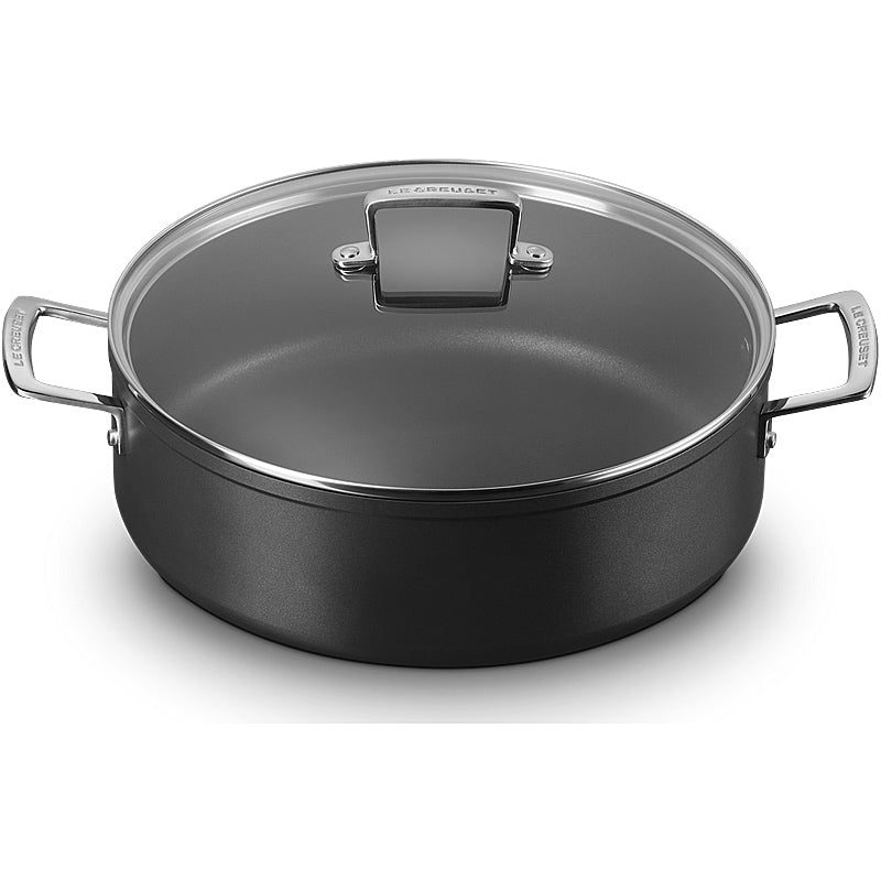 Le Creuset Aluminium-Schmorpfanne mit Glasdeckel 30 cm