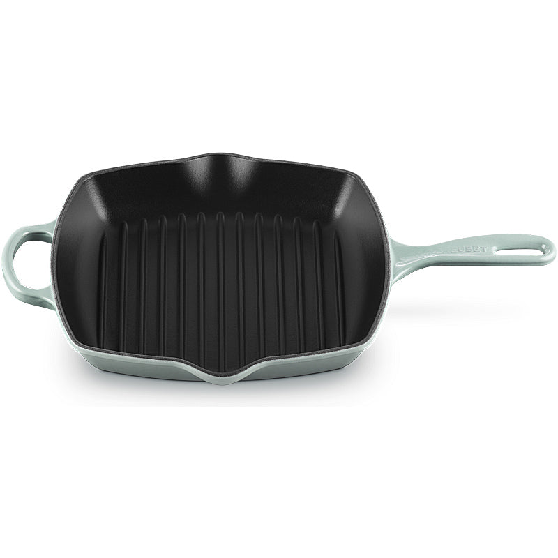 Le Creuset Quadratische Grillpfanne Signature 26 cm Sea Salt