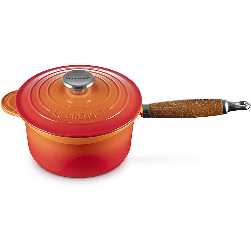 Le Creuset Profitopf 18 cm Ofenrot mit Holzgriff