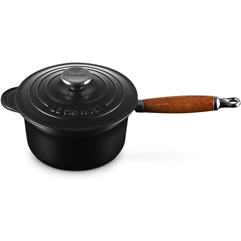 Le Creuset Professional Saucepan with Wooden Handle 18 cm Black 