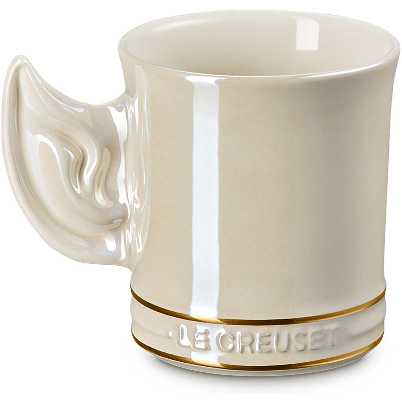 Le Creuset Spock Becher 400ml Pearlized Creme aus Steinzeug