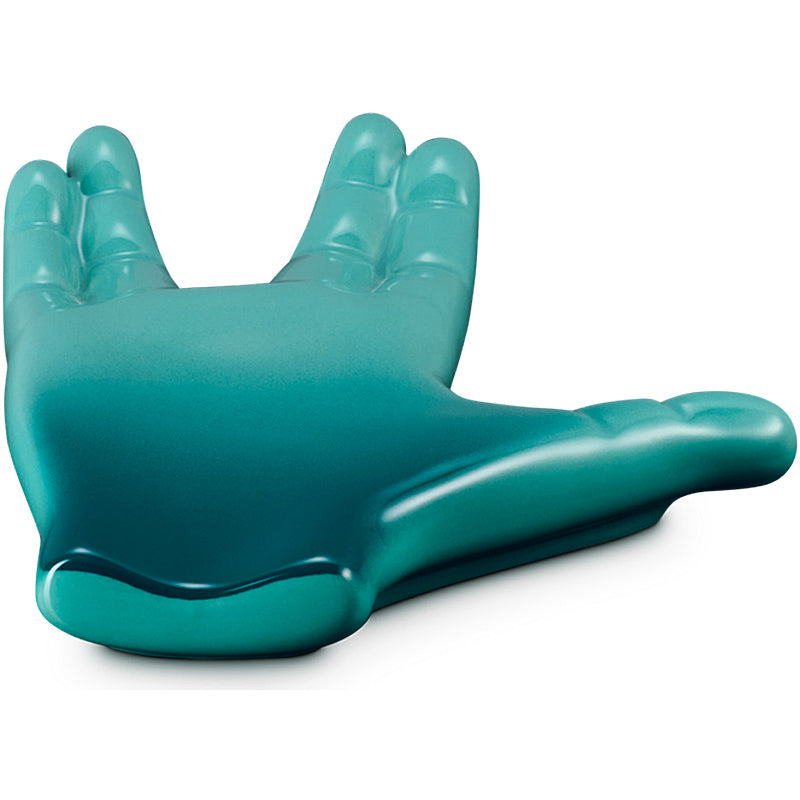 Le Creuset Live Long & Prosper Löffelablage Bleu Riviera 19cm aus Steinzeug