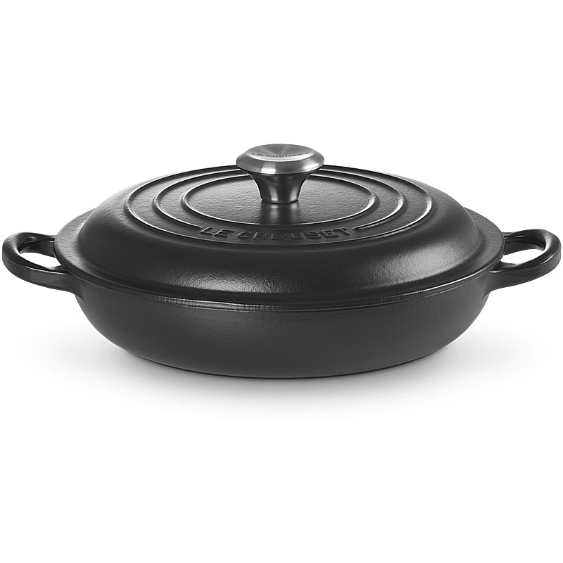 Le Creuset Gourmet-Profitopf Signature 28 cm Schwarz Matt