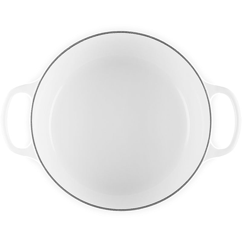 Le Creuset Bräter Signature Blume 26 cm White