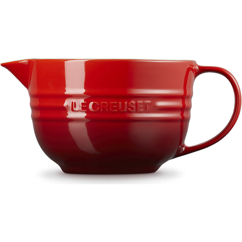 Le Creuset mixing bowl with handle, 27 cm, cherry red