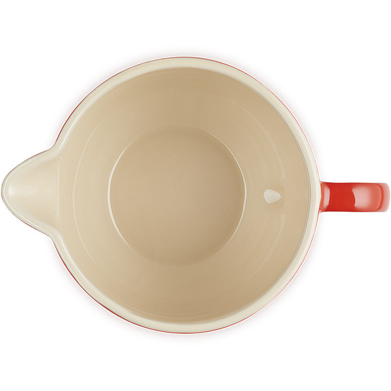 Le Creuset mixing bowl with handle, 27 cm, cherry red