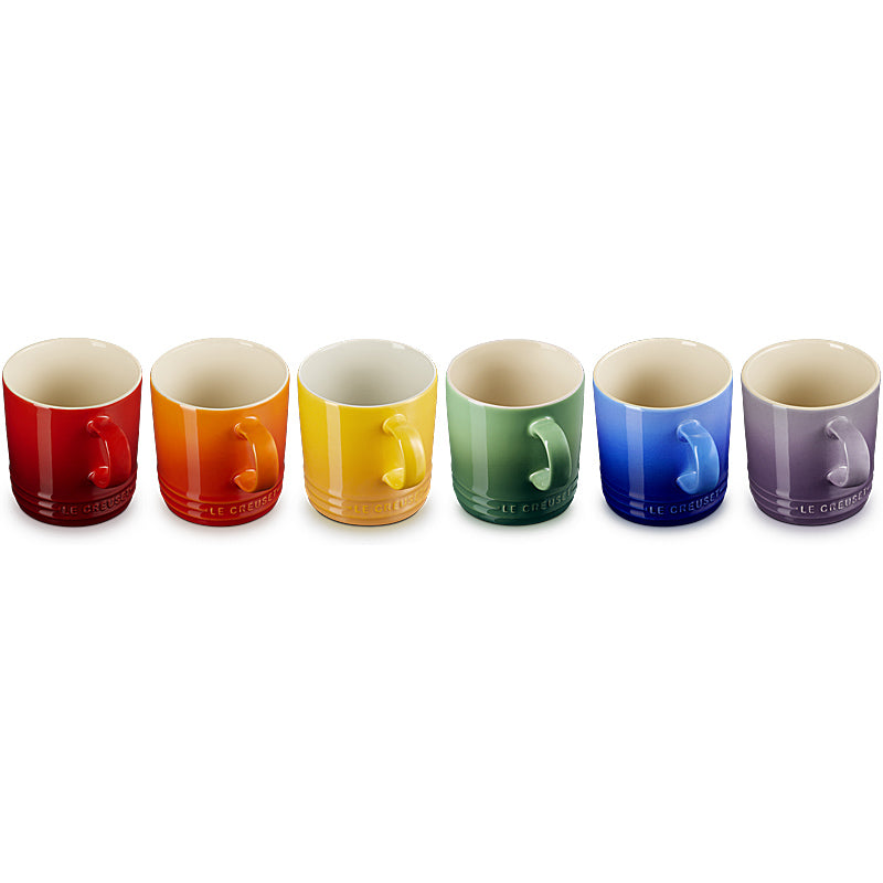 Le Creuset Becher 350 ml 6er Set Regenbogen