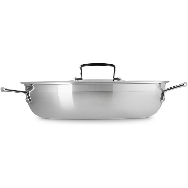 Le Creuset 3-ply Profipfanne mit Deckel antihaft 30 cm