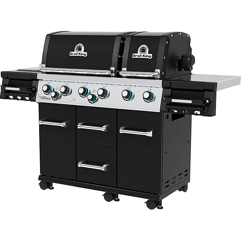 Broil King Imperial 690 IR Black Gasgrill mit Infrarot-Seitenbrenner