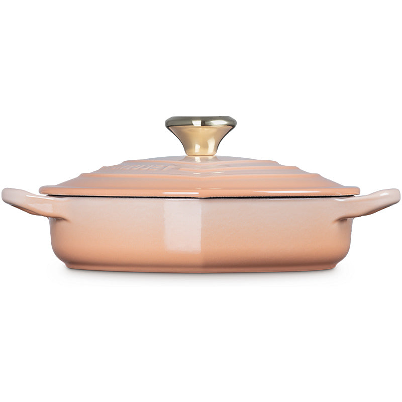 Le Creuset Gourmet-Profitopf Herz mit Herzdeckelknopf 20 cm Pêche