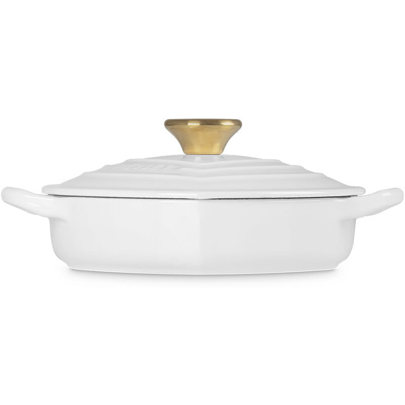 Le Creuset Gourmet Professional Saucepan Heart with Heart-Shaped Lid Knob 20 cm White