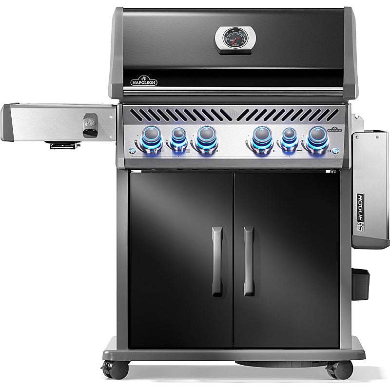 Napoleon Rogue PRO-S 525 Gas Grill with Cast Iron Grates, Black