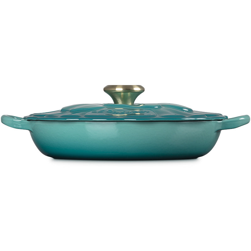 Le Creuset Gourmet-Profitopf Signature Blume 26 cm Bleu Riviera