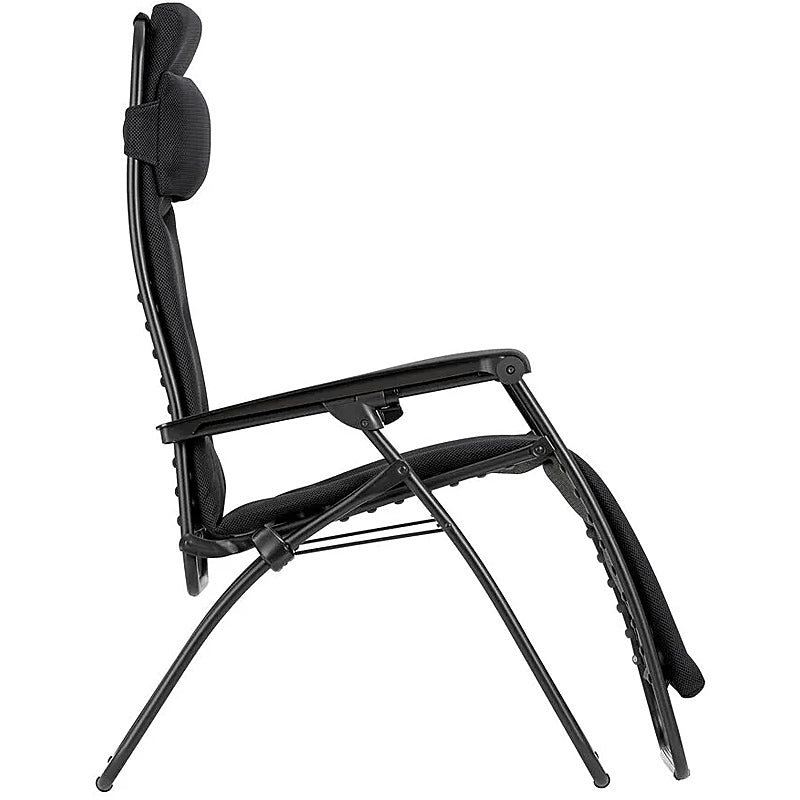 Lafuma RSX Clip Relaxation Chair Air Comfort Zero Gravity Color: ACIER TUBE NOIR LFM2058-6135