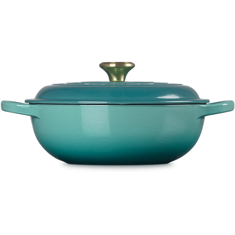 Le Creuset Signature Round Cocotte 22 cm Riviera Blue
