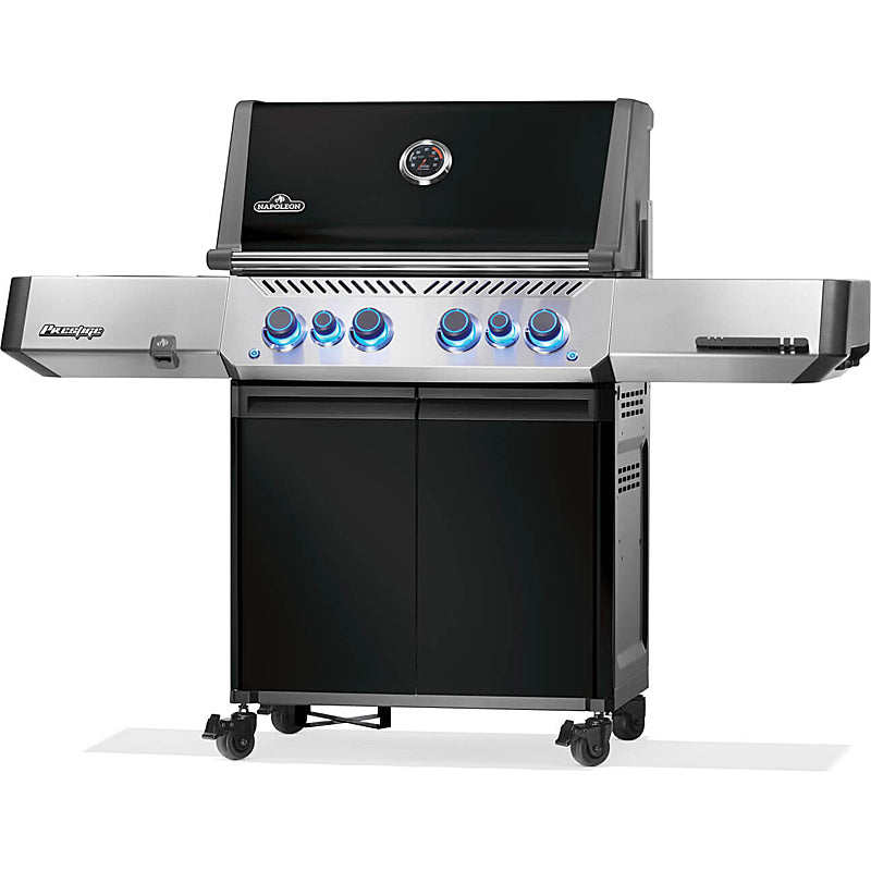 Napoleon Prestige 500 Gasgrill mit Sizzle Zone und Heckbrenner, Schwarz