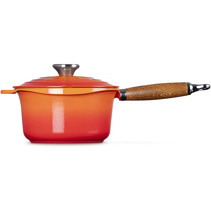 Le Creuset Profitopf 18 cm Ofenrot mit Holzgriff