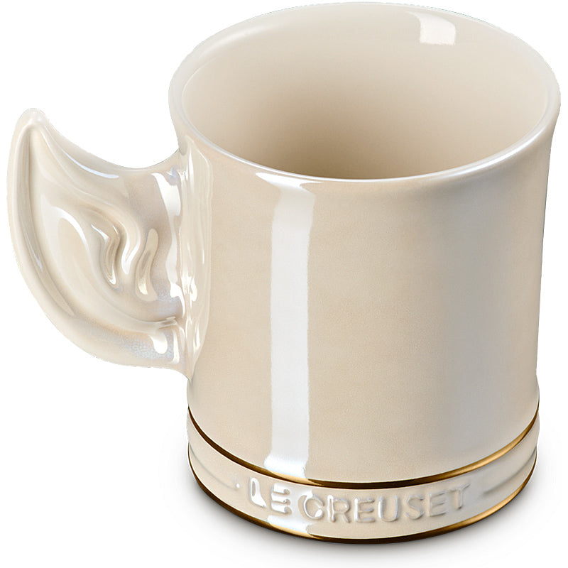 Le Creuset Spock Becher 400ml Pearlized Creme aus Steinzeug