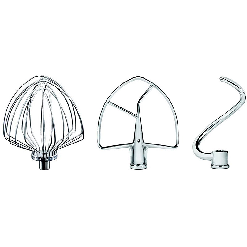 KitchenAid 5KSM7BL3PSS Edelstahlrührer Set 3-teilig für Küchenmaschine mit Schüsselheber