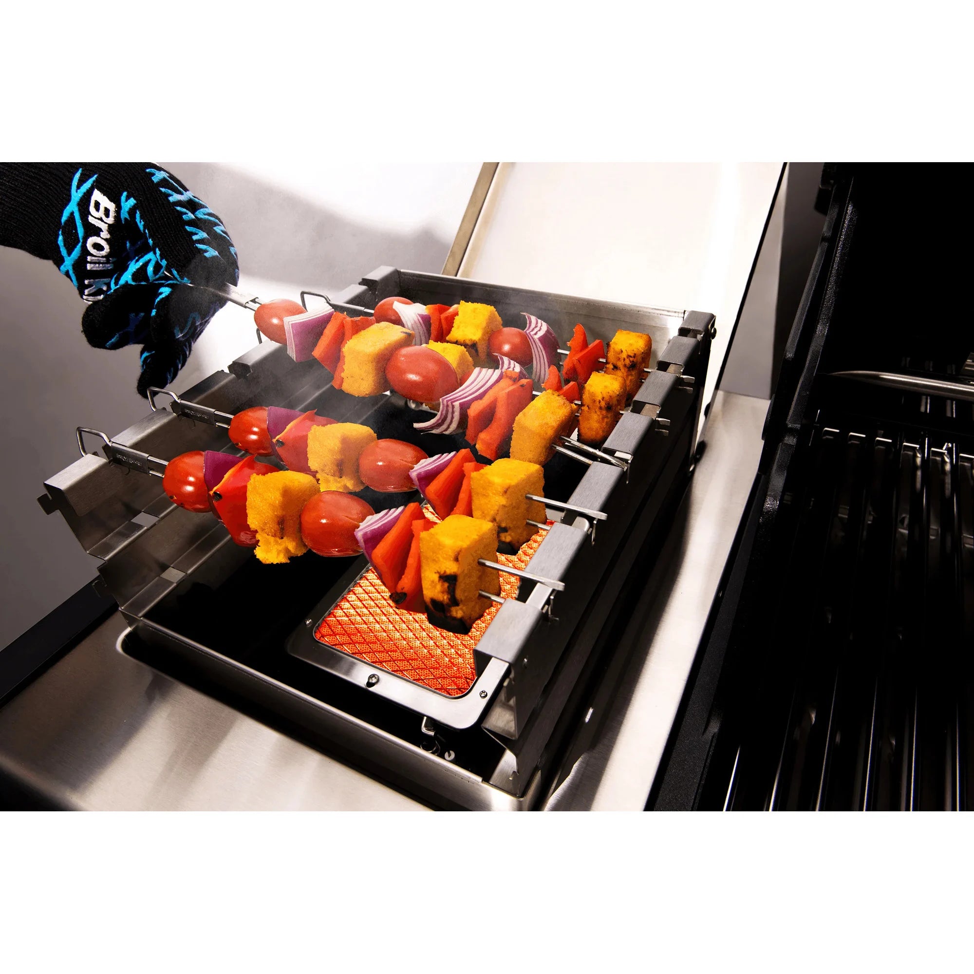 Broil King Windschutz für IR-Seitenbrenner - inkl. Spießgestell Edelstahl