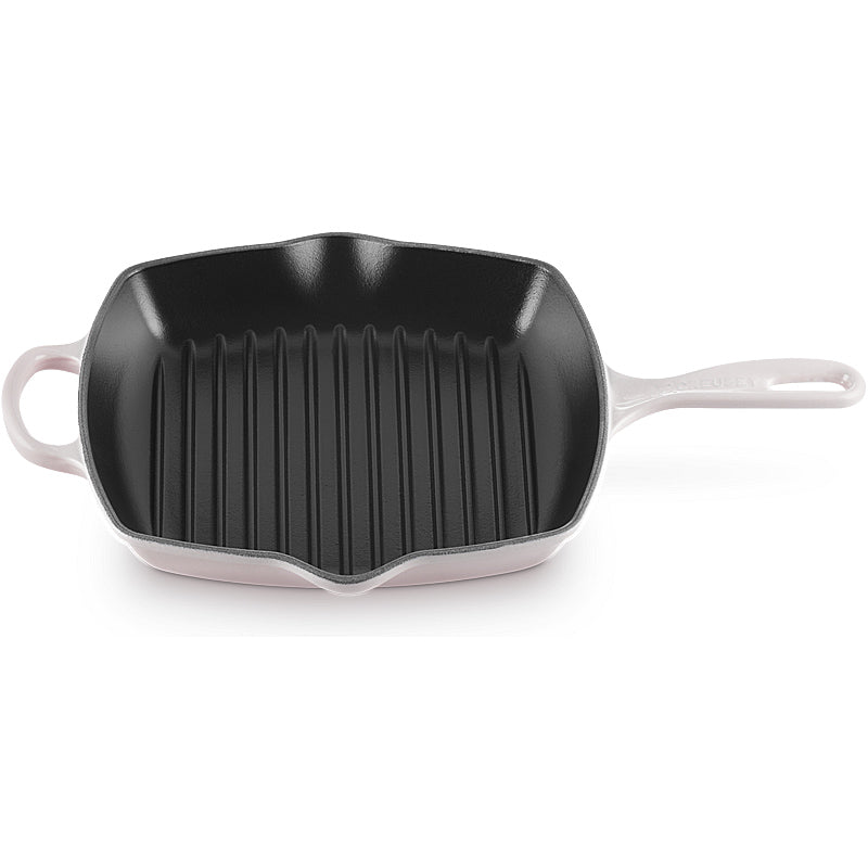 Le Creuset Grillpfanne Signature quadratisch 26 cm Shell Pink