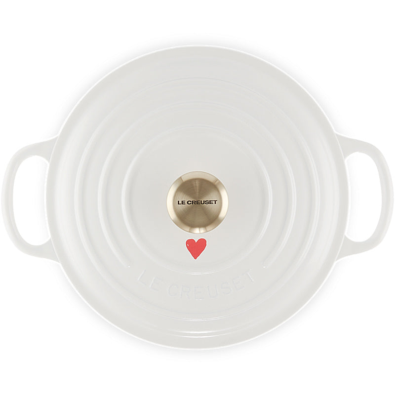 Le Creuset Bräter rund Signature 22 cm Hearts