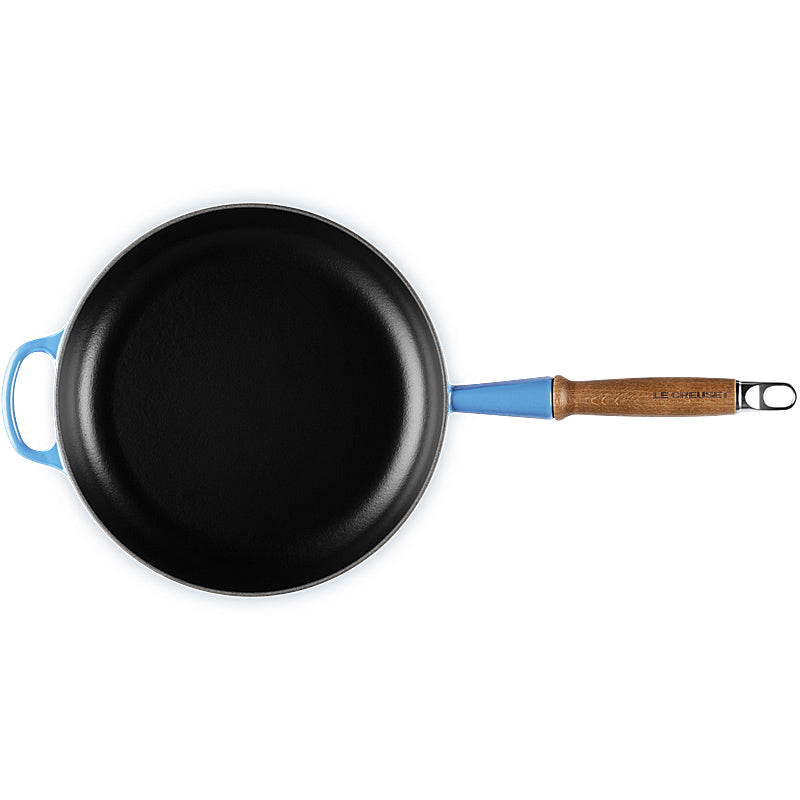 Le Creuset Bratpfanne mit Holzgriff Signature 26 cm Azure