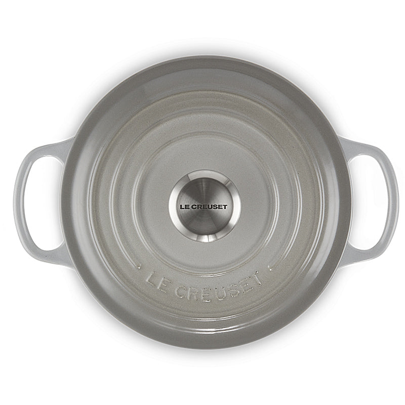 Le Creuset Bräter rund Signature 18 cm Perlgrau