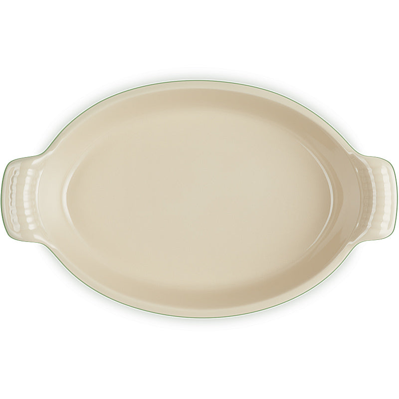 Le Creuset Auflaufform Tradition oval 28 cm Bamboo Green
