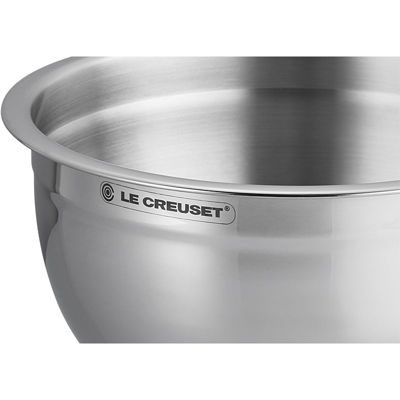 Le Creuset Edelstahlschüssel ml Glasdeckel 19 cm